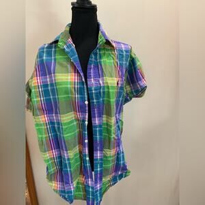 Ralph Lauren Men’s XL Multicolor Plaid Button Down Short sleeve